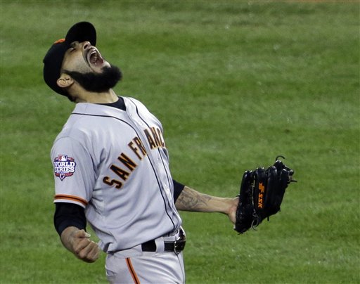 Giants reliever Sergio Romo is one of eight players who will be eligible for arbitration this offseason